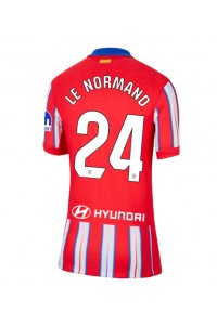 Atletico Madrid Robin Le Normand #24 Fotballdrakt Hjemme Klær Dame 2024-25 Korte ermer